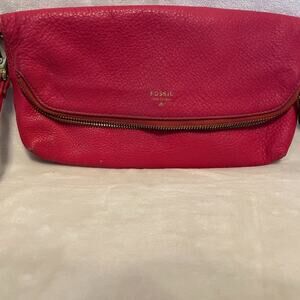 Fossil Leather Clutch Clutch/Wristlet